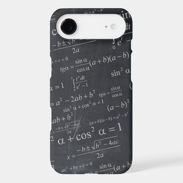 Mathematics Formulas on Chalkboard - Funny & Cool Case-Mate iPhone Case (Back)