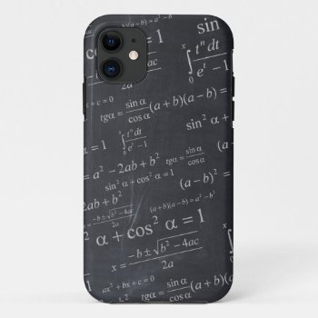 Mathematics Formulas On Chalkboard - Funny Unique Iphone 11 Case by CityHunter at Zazzle