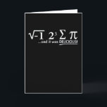 Mathematics Funny Math Lover 3.14 Pi Day Symbol Card<br><div class="desc">Apparel best for men,  women,  ladies,  adults,  boys,  girls,  couples,  mom,  dad,  aunt,  uncle,  him & her,  Birthdays,  Anniversaries,  School,  Graduations,  Holidays,  Christmas</div>