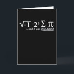 Mathematics Funny Math Lover 3.14 Pi Day Symbol Card<br><div class="desc">Apparel best for men,  women,  ladies,  adults,  boys,  girls,  couples,  mom,  dad,  aunt,  uncle,  him & her,  Birthdays,  Anniversaries,  School,  Graduations,  Holidays,  Christmas</div>