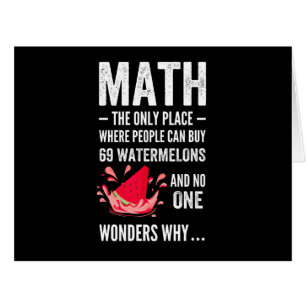 Mathematics humor cards
