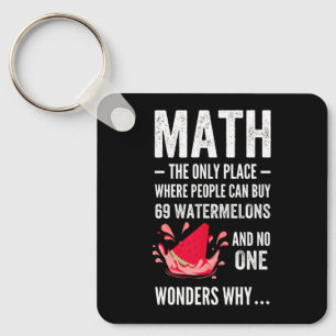 Mathematics humor keychain