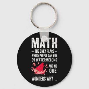 Mathematics humor keychain