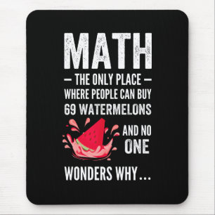Mathematics humor mouse pad