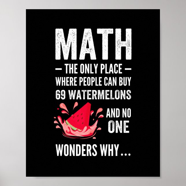 Mathematics humor poster (Front)