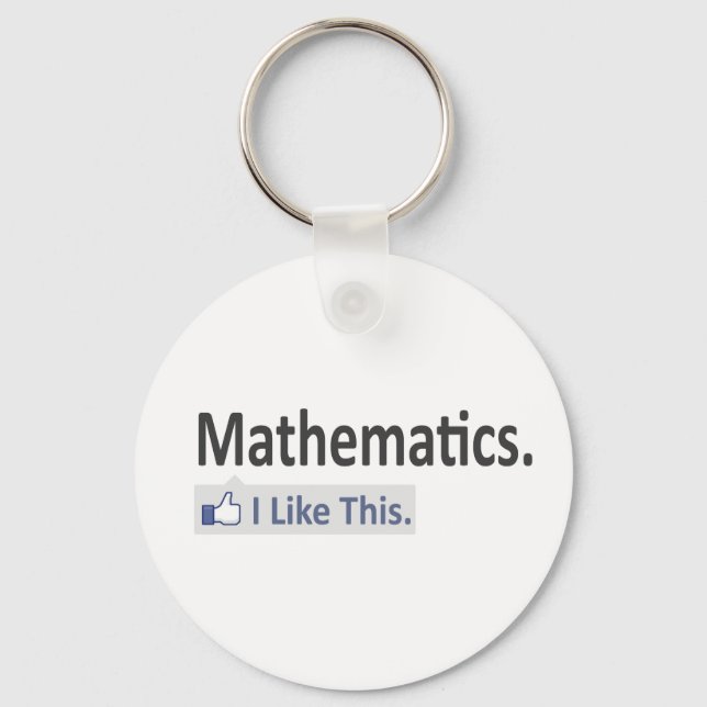 Mathematics...I Like This Keychain (Front)