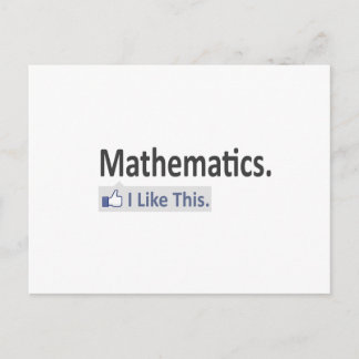 Mathematics...I Like This Postcard