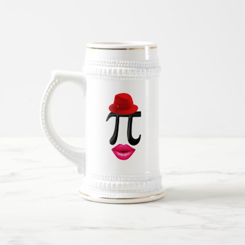 Mathematics kiss Symbol 14 Happy march Numbers Pi Beer Stein