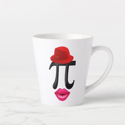 Mathematics kiss Symbol 14 Happy march Numbers Pi Latte Mug