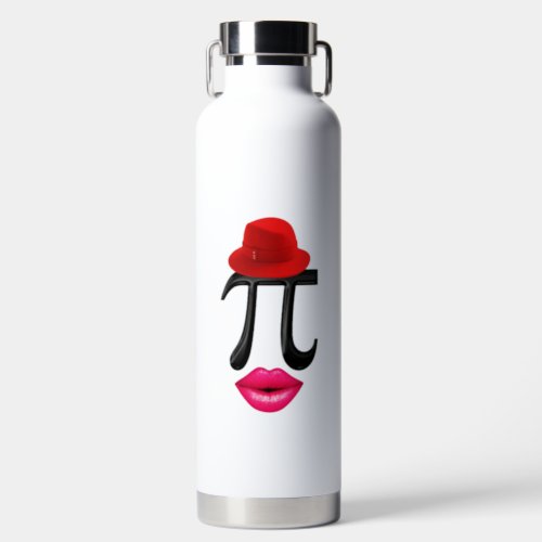 Mathematics kiss Symbol 14 Happy march Numbers Pi Water Bottle