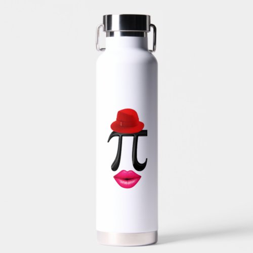 Mathematics kiss Symbol 14 Happy march Numbers Pi Water Bottle