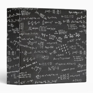 Mathematics Math Equations Formulas Numbers 3 Ring Binder