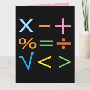 Mathematics Math Symbol Math  Card