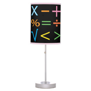 Mathematics Math Symbol Math  Table Lamp