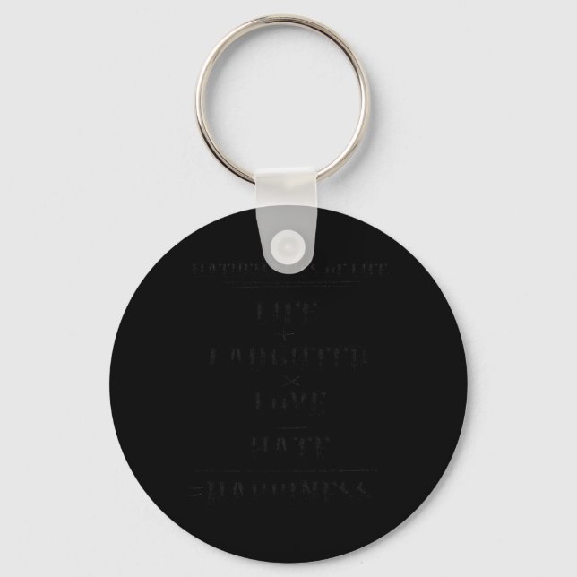 Mathematics Of Life Complex Equation Formula Math  Keychain (Front)