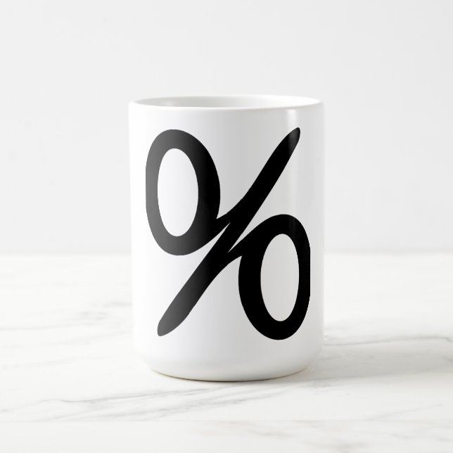 Mathematics Percentage Symbol Mug (Center)