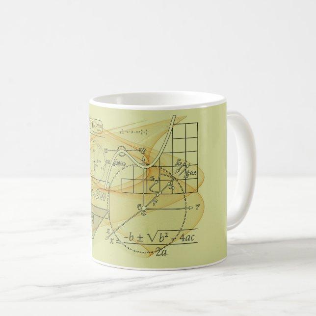 Mathematics Physics Science Formulas Coffee Mug (Front Right)
