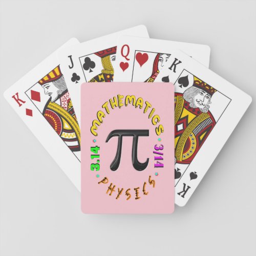 Mathematics Pi Physics Sports Poker Cards