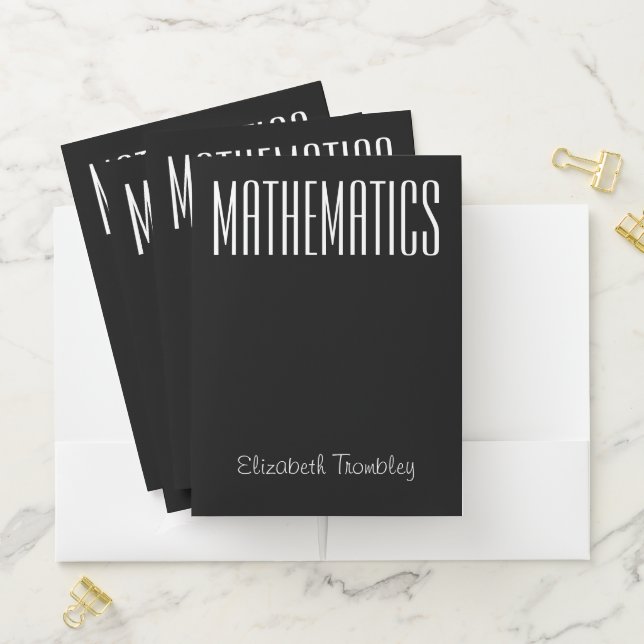 Mathematics Pocket Folder (In Situ)