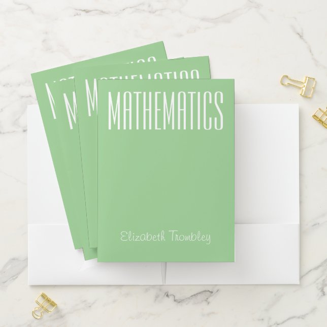 Mathematics Pocket Folder (In Situ)