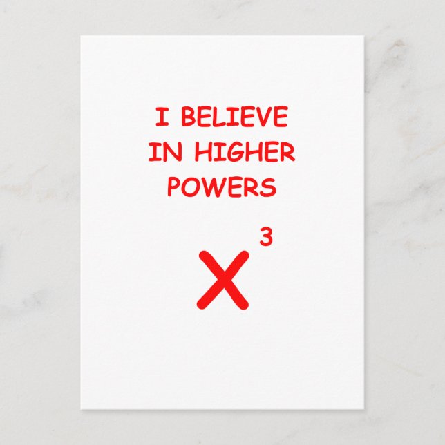 mathematics postcard (Front)