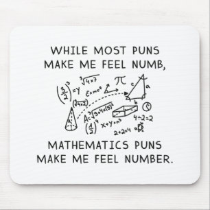 Mathematics Puns Mouse Pad
