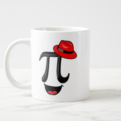 Mathematics Smile Symbol 14 Happy march Numbers Pi Giant Coffee Mug