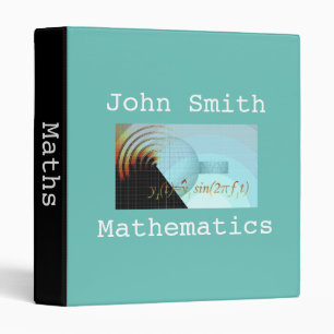 Mathematics student or teacher folder portfolio