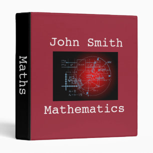 Mathematics student or teacher folder portfolio