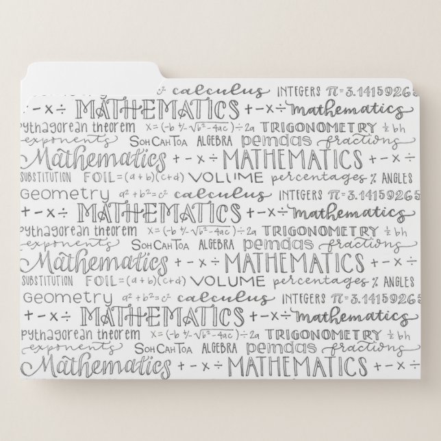 Mathematics Teacher Folders (Front Left)