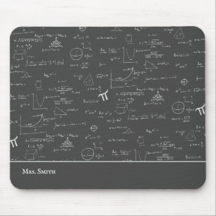 Mathematics Teacher Formulas Algebra Office Mouse Pad