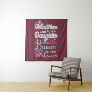 Mather and daughter she is her queen, tapestry