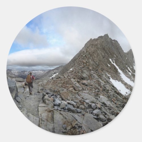 Mather Pass Storm _ John Muir Trail _ Sierra Classic Round Sticker