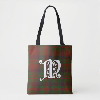 Matheson Clan Tartan Monogram Tote Bag