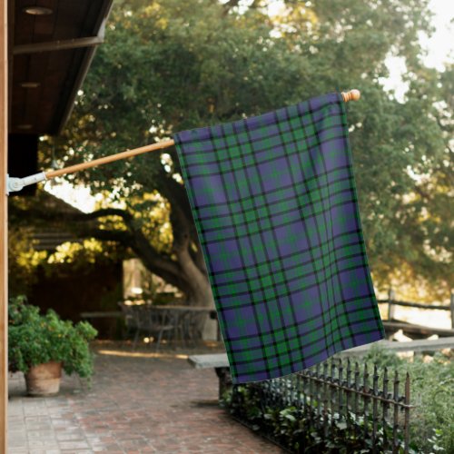 Matheson Green Clan Tartan House Flag