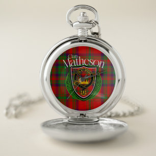 Matheson Scottish Clan Tartan Gift Pocket Watch