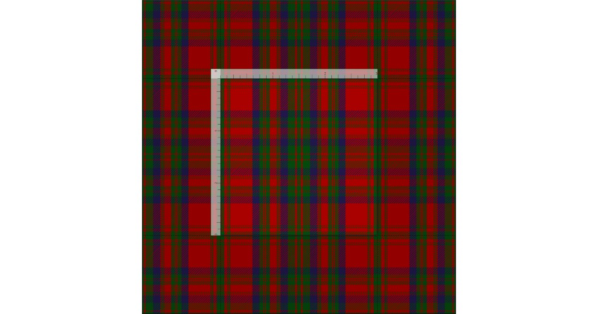 Matheson Red Modern Lightweight Tartan Fabric