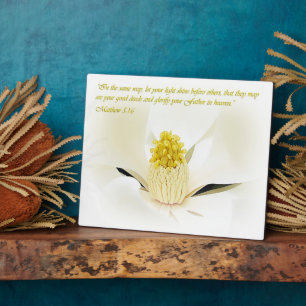 Mathew 5:16 Inspirational Plaque