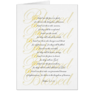 Mathew 5: 3-10 cards