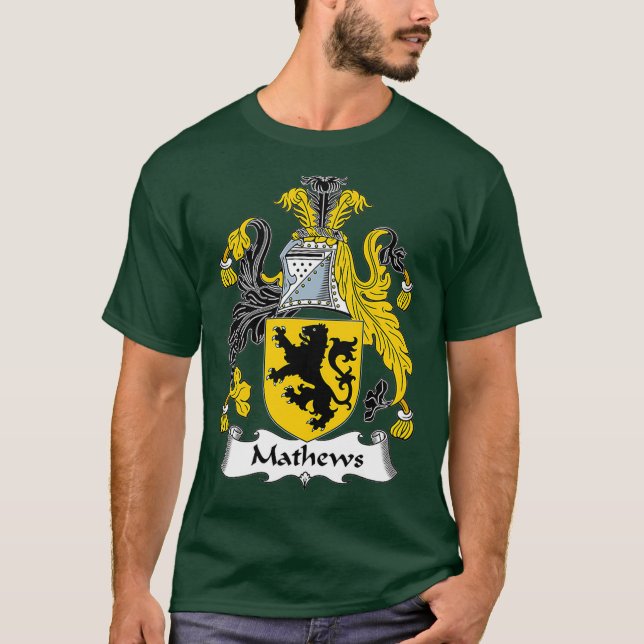 Mathews Coat of Arms  Family Crest T-Shirt (Front)
