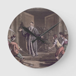 Mathieu Mole (1584-1656) harangued by the people, Round Clock