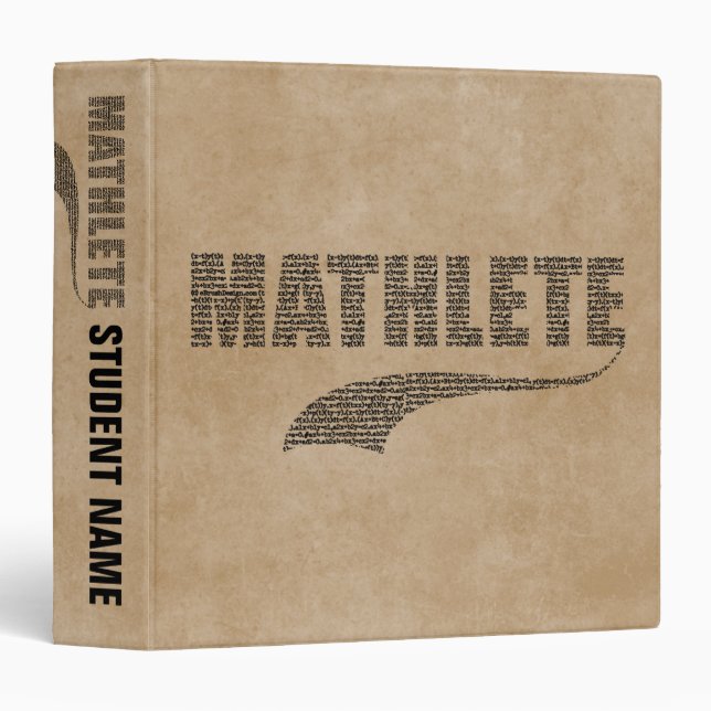 Mathlete 3 Ring Binder (Front/Spine)