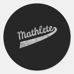 Mathlete Classic Round Sticker