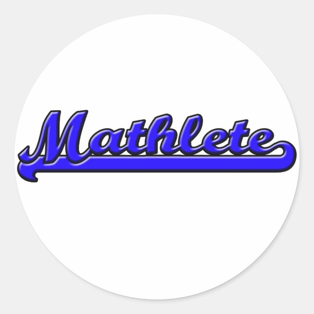 Mathlete Classic Round Sticker (Front)