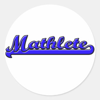 Mathlete Classic Round Sticker