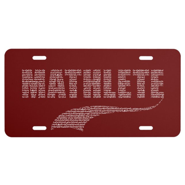 Mathlete License Plate (Front)