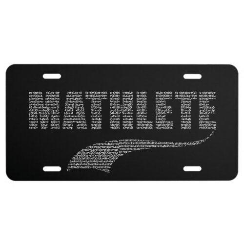 Mathlete License Plate