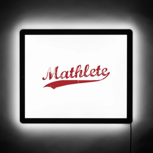 Mathlete Shirt  LED Sign