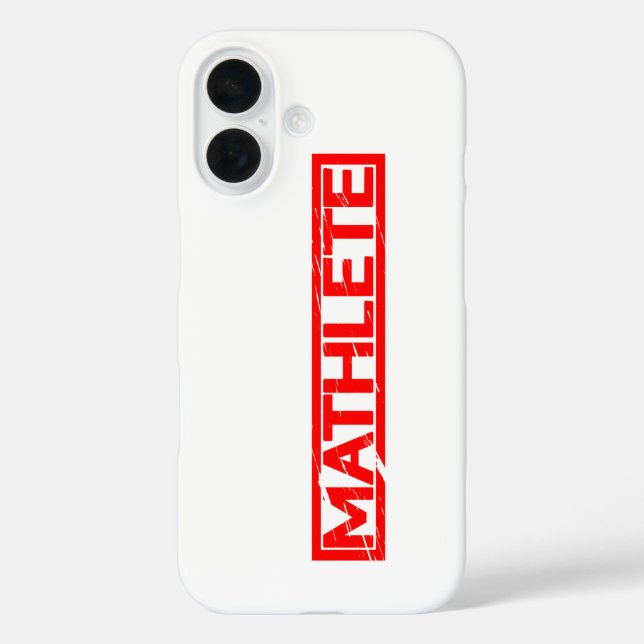 Mathlete Stamp Case-Mate iPhone Case (Back)