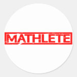 Mathlete Stamp Classic Round Sticker